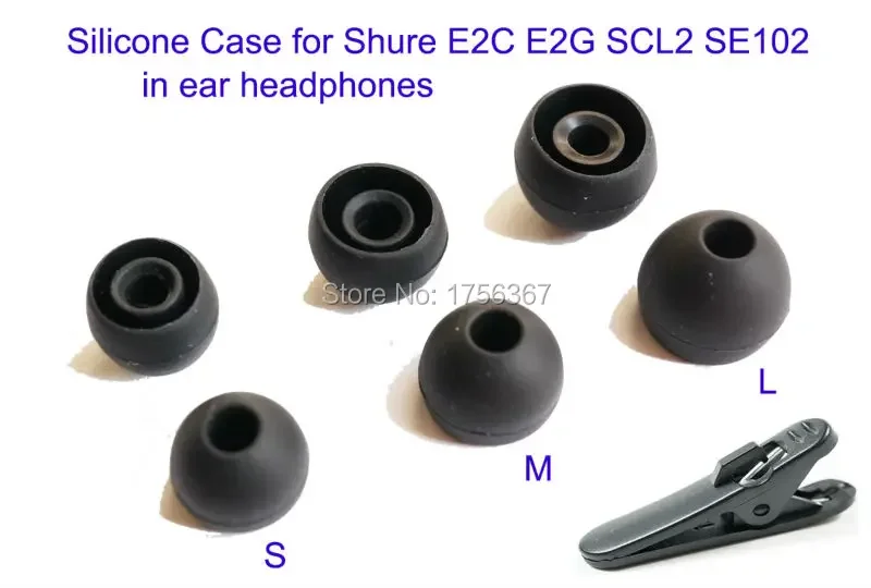 3 Pair Replace Silicone sleeve for Shure E2C E2G SCL2 SE102 earphones(Earmuffs) ear pad.Black
3 Pair Replace Silicone sleeve for Shure E2C E2G SCL2 SE102 earphones(Earmuffs) ear pad.Black