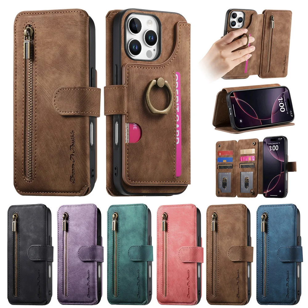 Кожаный чехол-кошелек на молнии для Motorola Moto G15 Power Luxury Cover Moto G05 G15 G35 G45 G55 G75 G85 G34 E15 Ring Back Cover 
Кожаный чехол-кошелек на молнии для Motorola Moto G15 Power Luxury Cover Moto G05 G15 G35 G45 G55 G75 G85 G34 E15 Ring Back Cover