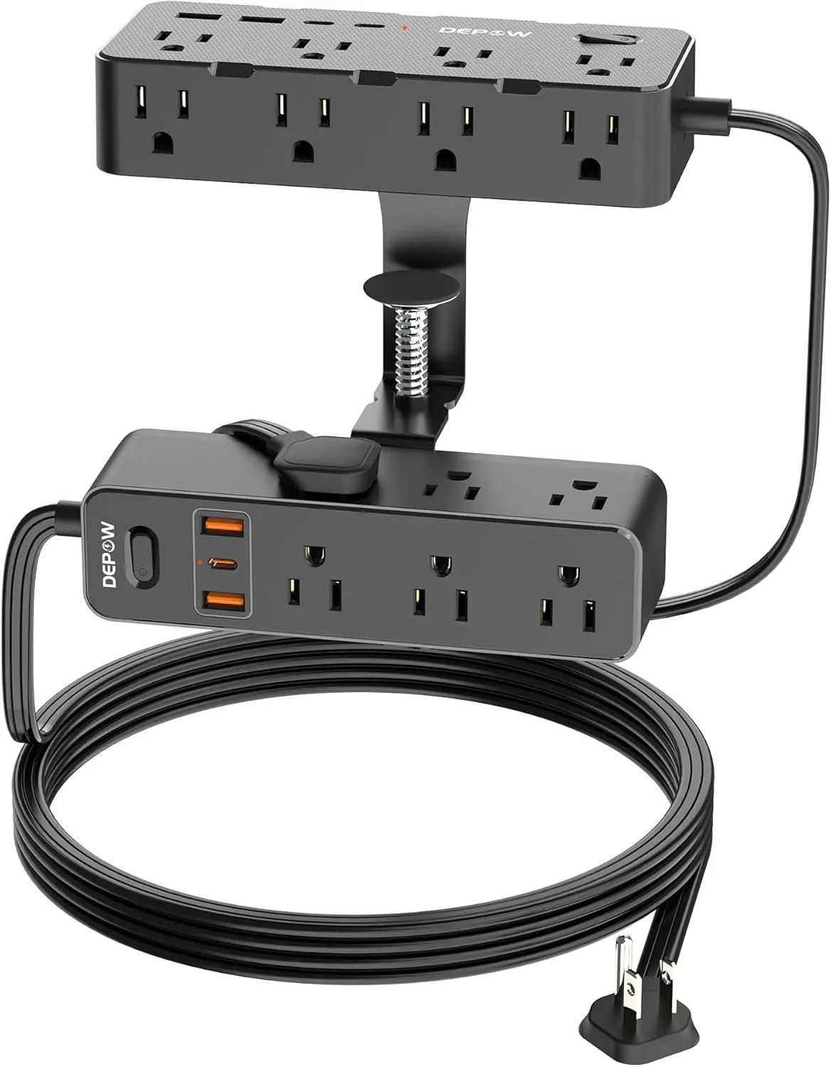 Двухуровневая настольная розетка-удлинитель с 17 розетками и 7 USB-портами, кабель 3 метра, защита от перенапряжения для дома и офиса
Двухуровневая настольная розетка-удлинитель с 17 розетками и 7 USB-портами, кабель 3 метра, защита от перенапряжения для дома и офиса