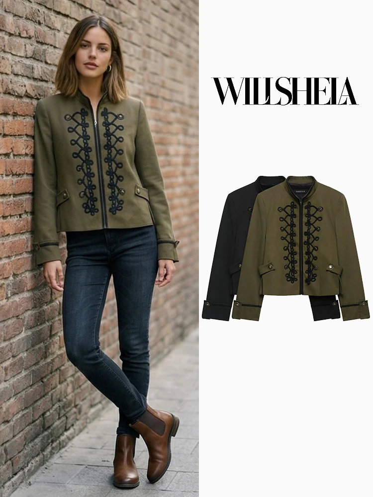 Willshela Women Fashion With Pad Solid Front Zipper Jackets Blazer Vintage Half High Neck Long Sleeves Female Chic Lady Outfits
Willshela Women Fashion With Pad Solid Front Zipper Jackets Blazer Vintage Half High Neck Long Sleeves Female Chic Lady Outfits