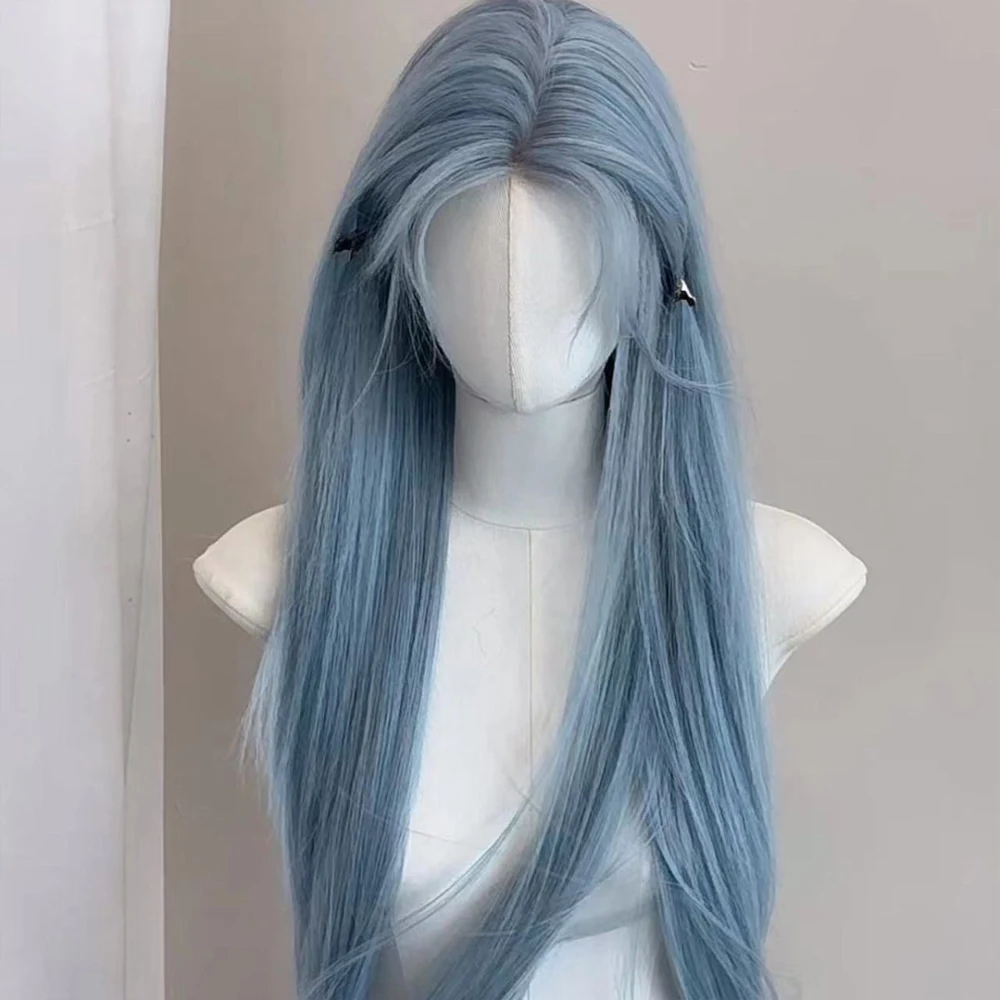 Long Straight Blue Lace Synthetic Wig Middle Part Fluffy Lolita Cosplay Wig Heat Resistant for Daily Party
Long Straight Blue Lace Synthetic Wig Middle Part Fluffy Lolita Cosplay Wig Heat Resistant for Daily Party