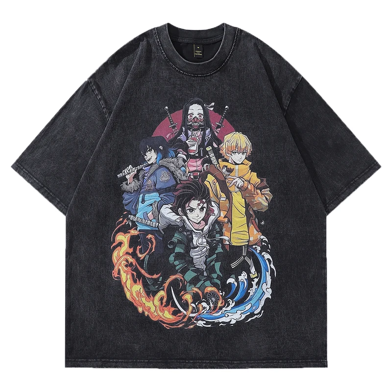 2025 American T-shirt High Street Wash To Do Old Original Ghost Kill Blade Printed Short Sleeve High-quality Luxury Brand Ins
2025 American T-shirt High Street Wash To Do Old Original Ghost Kill Blade Printed Short Sleeve High-quality Luxury Brand Ins