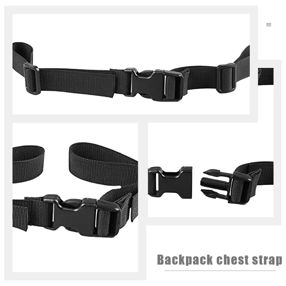 2 Pcs Backpack Straps Adjustable Quick Release Chest Belts for Hiking Black Durable Camping Fixing Storage Small Size
2 Pcs Backpack Straps Adjustable Quick Release Chest Belts for Hiking Black Durable Camping Fixing Storage Small Size
