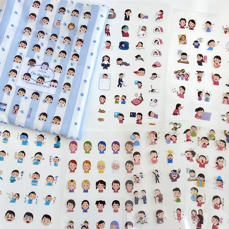 12pcs Cute Cartoon Japanese Figure Expression Stickers Transparent INS Aesthetic Student Journal DIY Decor
12pcs Cute Cartoon Japanese Figure Expression Stickers Transparent INS Aesthetic Student Journal DIY Decor