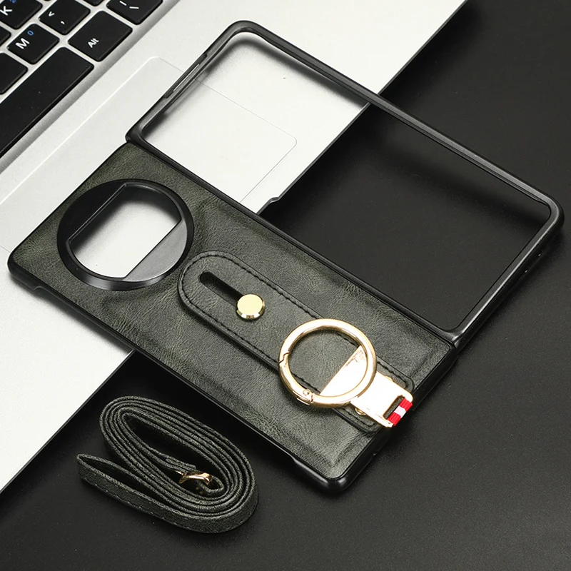 Чехол из искусственной кожи в стиле ретро с ремешком на палец для Huawei Mate X3 X5 
Чехол из искусственной кожи в стиле ретро с ремешком на палец для Huawei Mate X3 X5