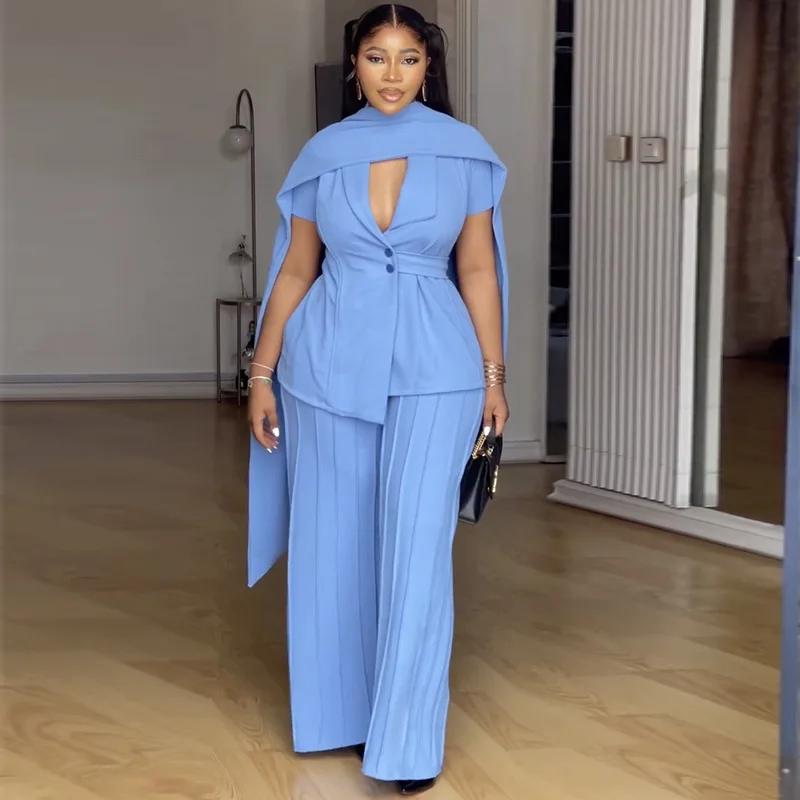 Autumn Spring New Two Piece Pant Set Fashionable Waist-Cropped Solid Color Wrap Front Vest Wide Leg Pants Set
Autumn Spring New Two Piece Pant Set Fashionable Waist-Cropped Solid Color Wrap Front Vest Wide Leg Pants Set