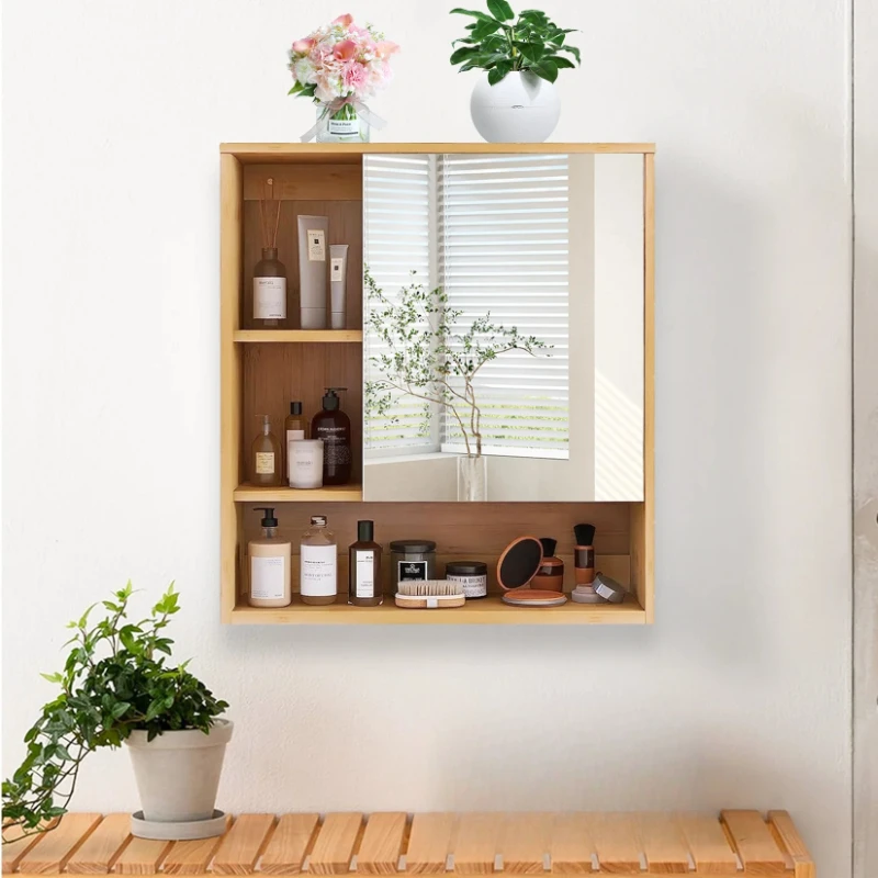 Wall Medicine Cabinet Natural Bamboo Bathroom Storage Cabinet With Mirror
Wall Medicine Cabinet Natural Bamboo Bathroom Storage Cabinet With Mirror