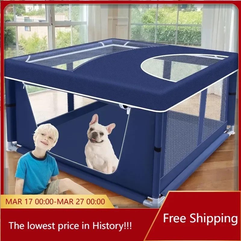 42x42x25.6 Inch Puppy Playpen with Cover, Dog Playpen for Puppies or Small Dogs, Dog Fence Pet Playpen for Indoor & Outdoor,
42x42x25.6 Inch Puppy Playpen with Cover, Dog Playpen for Puppies or Small Dogs, Dog Fence Pet Playpen for Indoor & Outdoor,