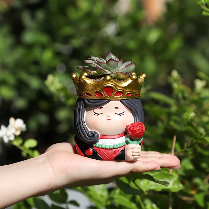Creative Poker King Resin Tabletop Potted Flower Pot Home Gardening Hand-painted Succulent Pot Tabletop Decor Sundry Storage
Creative Poker King Resin Tabletop Potted Flower Pot Home Gardening Hand-painted Succulent Pot Tabletop Decor Sundry Storage