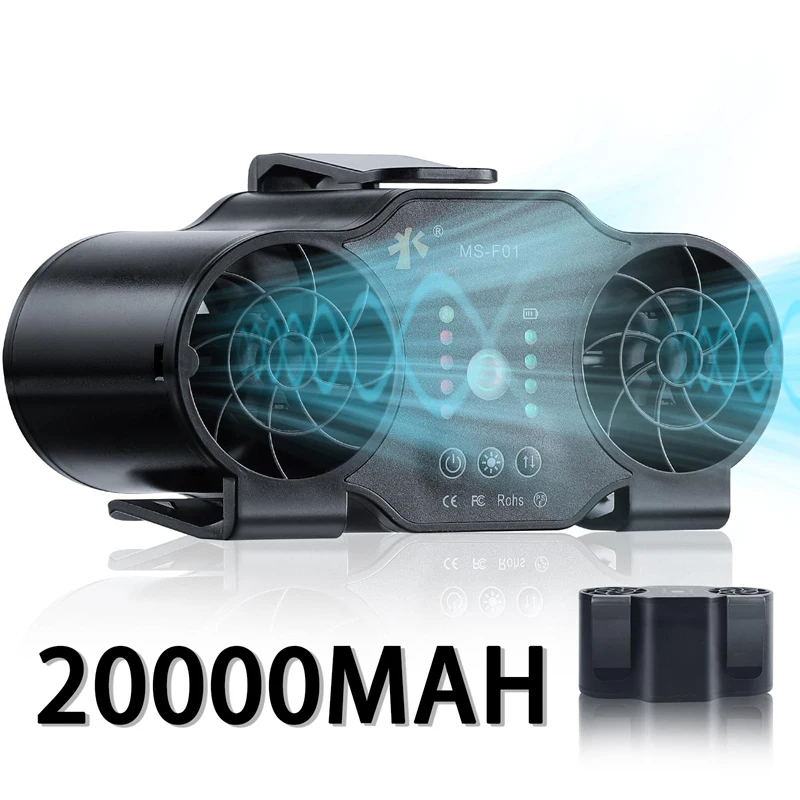 Dual-vent Waist Clip Fan 4-speed Powerful With 20000mah Long-lasting Battery LED Light Cooling Device For Outdoor Camping
Dual-vent Waist Clip Fan 4-speed Powerful With 20000mah Long-lasting Battery LED Light Cooling Device For Outdoor Camping