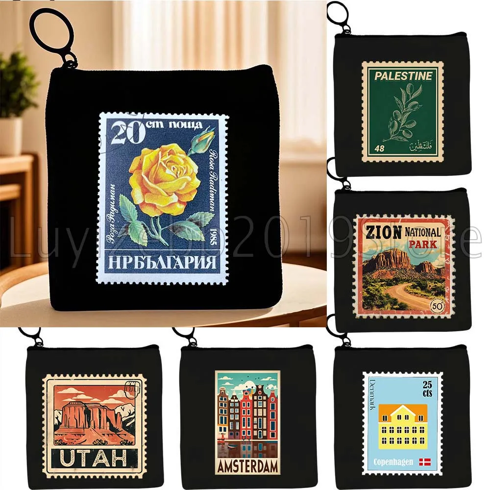 Vintage Japanese Postage Stamp Floral Cityscape Post Stamps Gifts Canvas Coin Purse Small Bag Key Storage Card Bags Wallet Pouch
Vintage Japanese Postage Stamp Floral Cityscape Post Stamps Gifts Canvas Coin Purse Small Bag Key Storage Card Bags Wallet Pouch