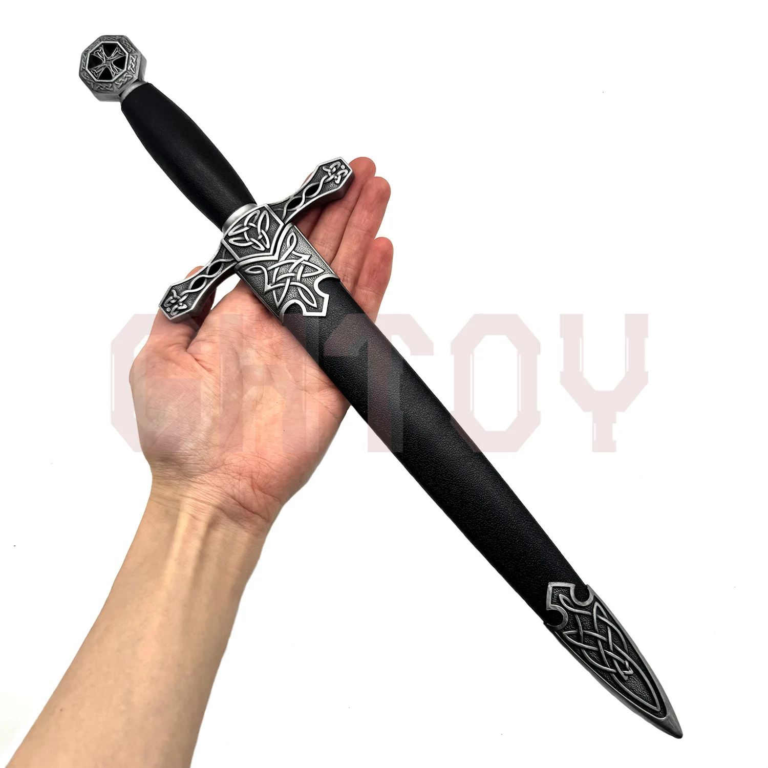 39cm Celtic Cross Swords Uncut Blade Weapons Model Cosplay Props Desktop Display Ornaments Collection Birthday Gift for Girl Boy
39cm Celtic Cross Swords Uncut Blade Weapons Model Cosplay Props Desktop Display Ornaments Collection Birthday Gift for Girl Boy
