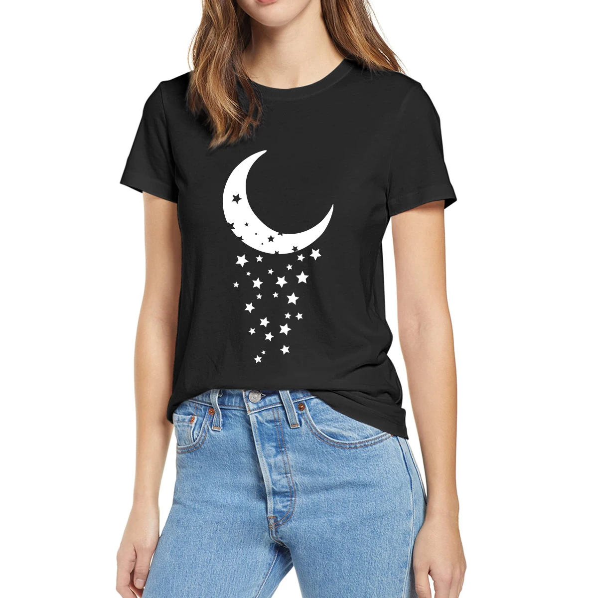 100% Cotton Funny Moon Star Graphic Gift Summer Women Casual Novelty T-Shirt Loose Tops Tee EU Size Casual Streetwear Gift Shirt
100% Cotton Funny Moon Star Graphic Gift Summer Women Casual Novelty T-Shirt Loose Tops Tee EU Size Casual Streetwear Gift Shirt