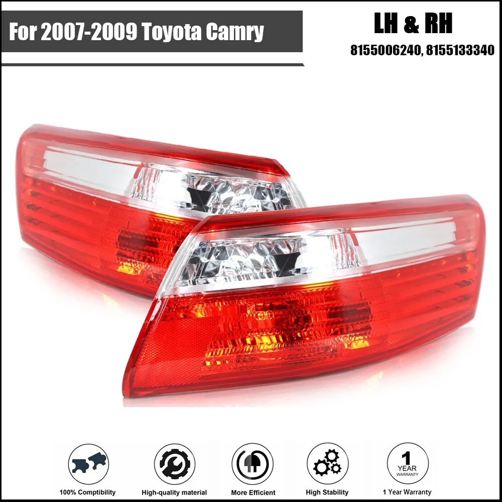 For Toyota Camry 2007-2009 New Left+Right Red Rear Tail Light Brake Lamp Halogen
For Toyota Camry 2007-2009 New Left+Right Red Rear Tail Light Brake Lamp Halogen