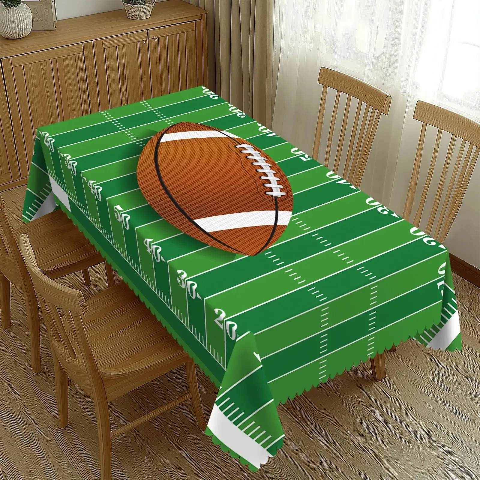 Football Field Tablecloth Waterproof Polyester 2D Flat Printed Sports Theme Table Cover For Game Day Party Home Dining
Football Field Tablecloth Waterproof Polyester 2D Flat Printed Sports Theme Table Cover For Game Day Party Home Dining