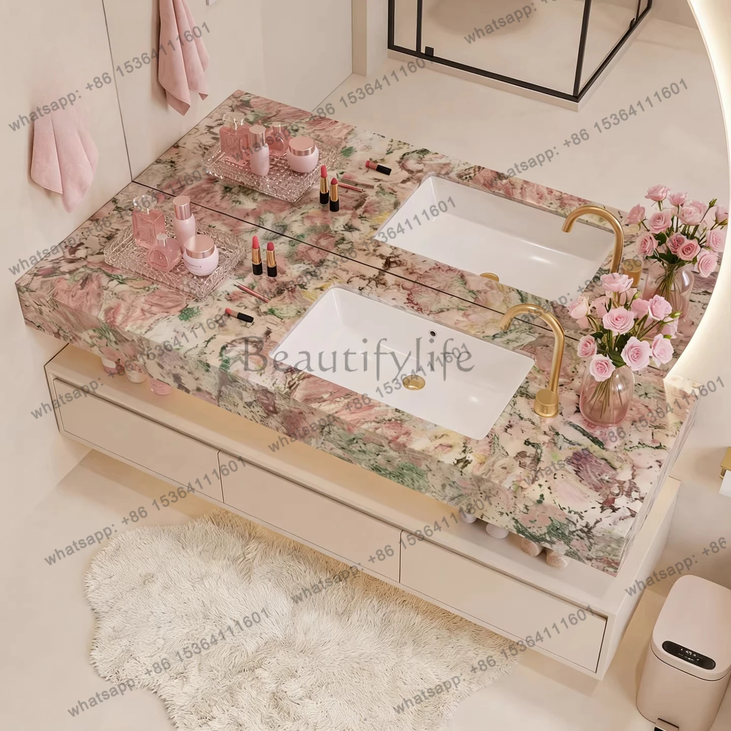French cream wind suspended wash basin washbasin double layer hotel wind bathroom bathroom bathroom cabinet
French cream wind suspended wash basin washbasin double layer hotel wind bathroom bathroom bathroom cabinet