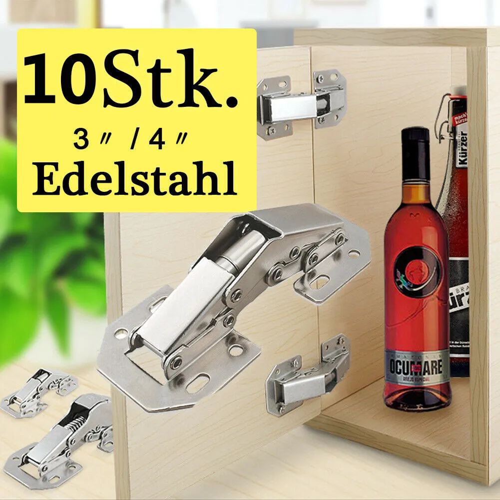 5Pcs Premium Steel Hydraulic Concealed Hinges for Kitchen Cabinets Thickened Arms Nylon Washers Silent Dampening Heavy Duty
5Pcs Premium Steel Hydraulic Concealed Hinges for Kitchen Cabinets Thickened Arms Nylon Washers Silent Dampening Heavy Duty