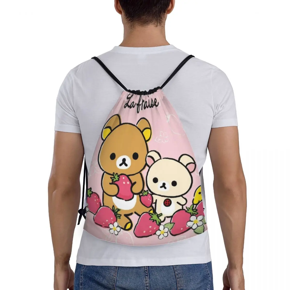 Рюкзаки Rilakkuma Sakura, многофункциональные портативные сумки на шнурке, спортивная сумка, сумки для книг для мужчин, женщин, студентов
Рюкзаки Rilakkuma Sakura, многофункциональные портативные сумки на шнурке, спортивная сумка, сумки для книг для мужчин, женщин, студентов