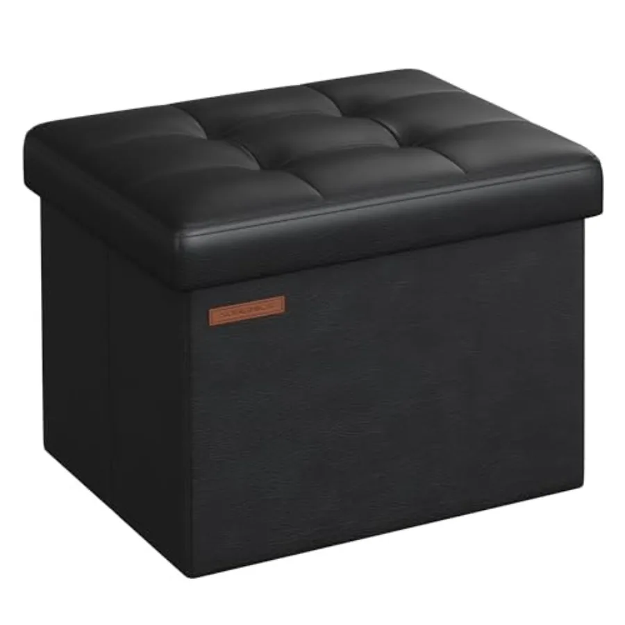 Small Folding Storage Ottoman, Foot Rest Stool, Cube Footrest, Synthetic Leather, 12.2 x 16.1 x 12.2 Inches, 286 lb Capacity, f
Small Folding Storage Ottoman, Foot Rest Stool, Cube Footrest, Synthetic Leather, 12.2 x 16.1 x 12.2 Inches, 286 lb Capacity, f