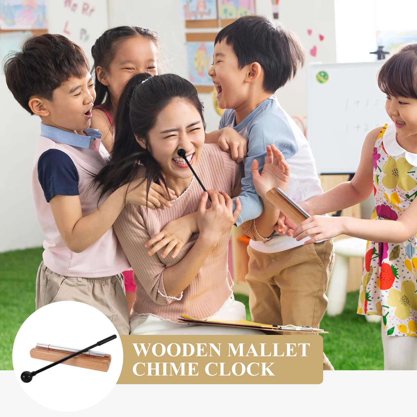 Solo Chime Bell Metal Plastic Wood Durable Simple Design for Teacher Classroom Kids Meditation Relaxation Beginner Percussion
Solo Chime Bell Metal Plastic Wood Durable Simple Design for Teacher Classroom Kids Meditation Relaxation Beginner Percussion