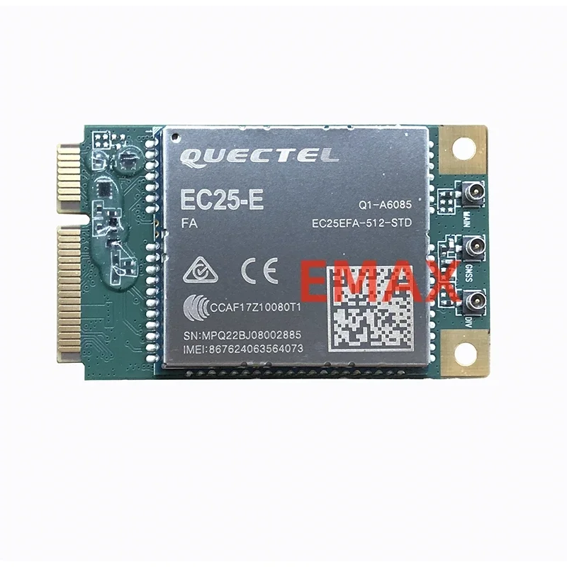 Quectel EC25-E Mini Pcie EC25EFA CAT4 Беспроводной модуль LTE Модуль 4G Модуль EC25 B1/B3/B5/B7/B8/B20@FDD LTE B38/B40/B41@TDD LTE
Quectel EC25-E Mini Pcie EC25EFA CAT4 Беспроводной модуль LTE Модуль 4G Модуль EC25 B1/B3/B5/B7/B8/B20@FDD LTE B38/B40/B41@TDD LTE