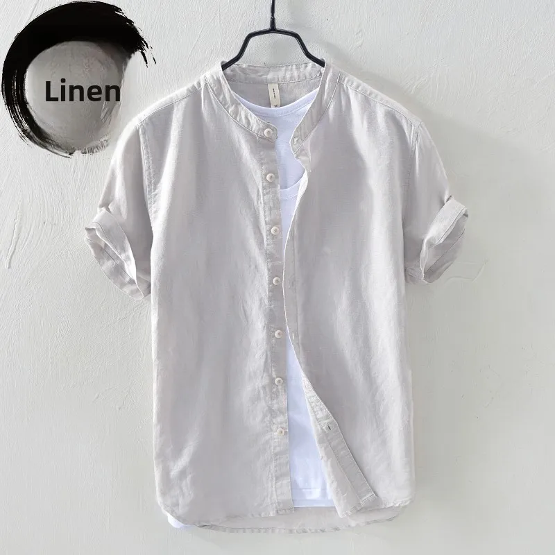 Men's Linen ort Sve irt Summer Loose Casual Cotton Linen Material Youth Summer Wear Thin Model Procing Iron-Free
Men's Linen ort Sve irt Summer Loose Casual Cotton Linen Material Youth Summer Wear Thin Model Procing Iron-Free