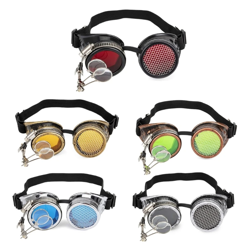 Vintage Goggles Punk Gothic Glasses for Halloween Cosplay Costume Accessories N7YF
Vintage Goggles Punk Gothic Glasses for Halloween Cosplay Costume Accessories N7YF