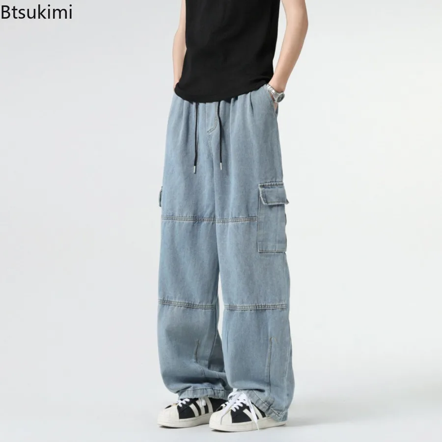 Baggy Jeans Spring Autumn New Men's Cargo Pants Casual Wide Leg Jogging Trousers Vintage Loose Work Jeans Man Hip Hop Streetwear
Baggy Jeans Spring Autumn New Men's Cargo Pants Casual Wide Leg Jogging Trousers Vintage Loose Work Jeans Man Hip Hop Streetwear