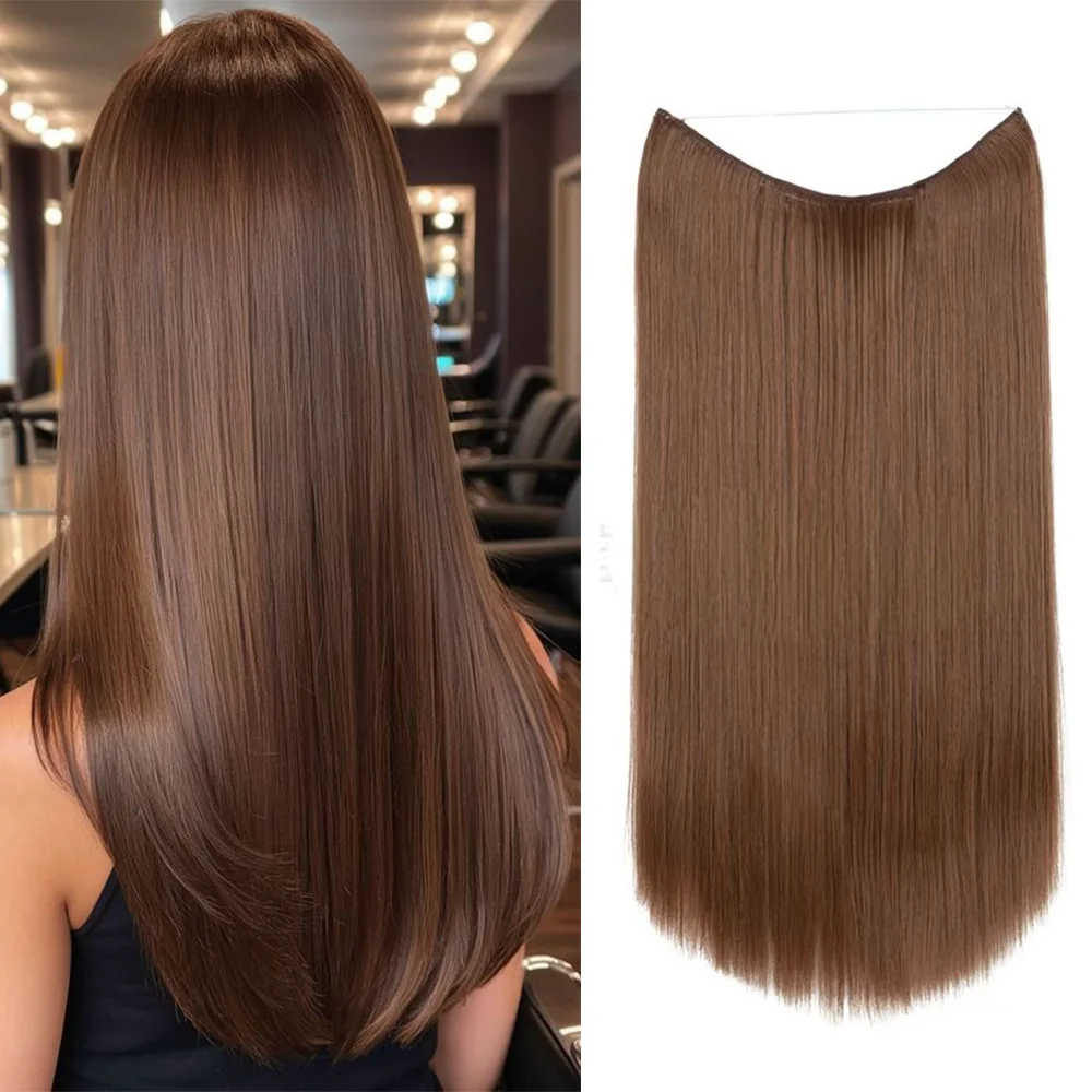 Bio Straight Halo Hair Extensions Matte Synthetic 120g 22 Inches Long Smooth Fish Line Hair Extension 1pc Clip In Hair Extension
Bio Straight Halo Hair Extensions Matte Synthetic 120g 22 Inches Long Smooth Fish Line Hair Extension 1pc Clip In Hair Extension