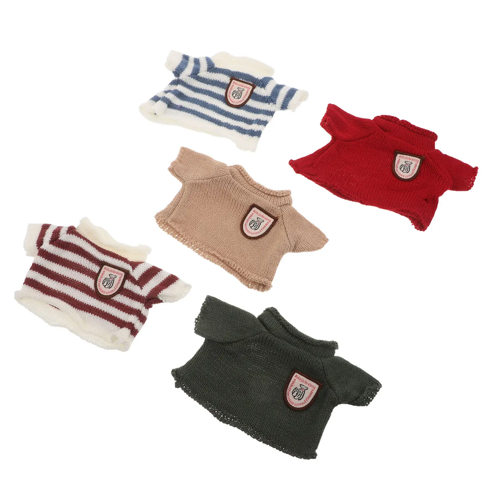 5Pcs Knitted Sweater Bear Clothes Handmade Stuffed Animal Accessories 30Cm Soft Warm Outfits for Home Decoration Creative Play
5Pcs Knitted Sweater Bear Clothes Handmade Stuffed Animal Accessories 30Cm Soft Warm Outfits for Home Decoration Creative Play