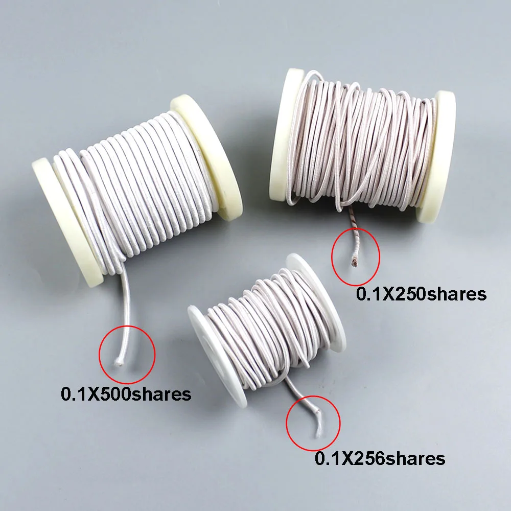 10M/Lot 0.1X250/256/280/300/350/400/500/600 Strand Litz Wire 0.1mm Multi Stranded Polyester Silk Wrapped Copper Wire
10M/Lot 0.1X250/256/280/300/350/400/500/600 Strand Litz Wire 0.1mm Multi Stranded Polyester Silk Wrapped Copper Wire