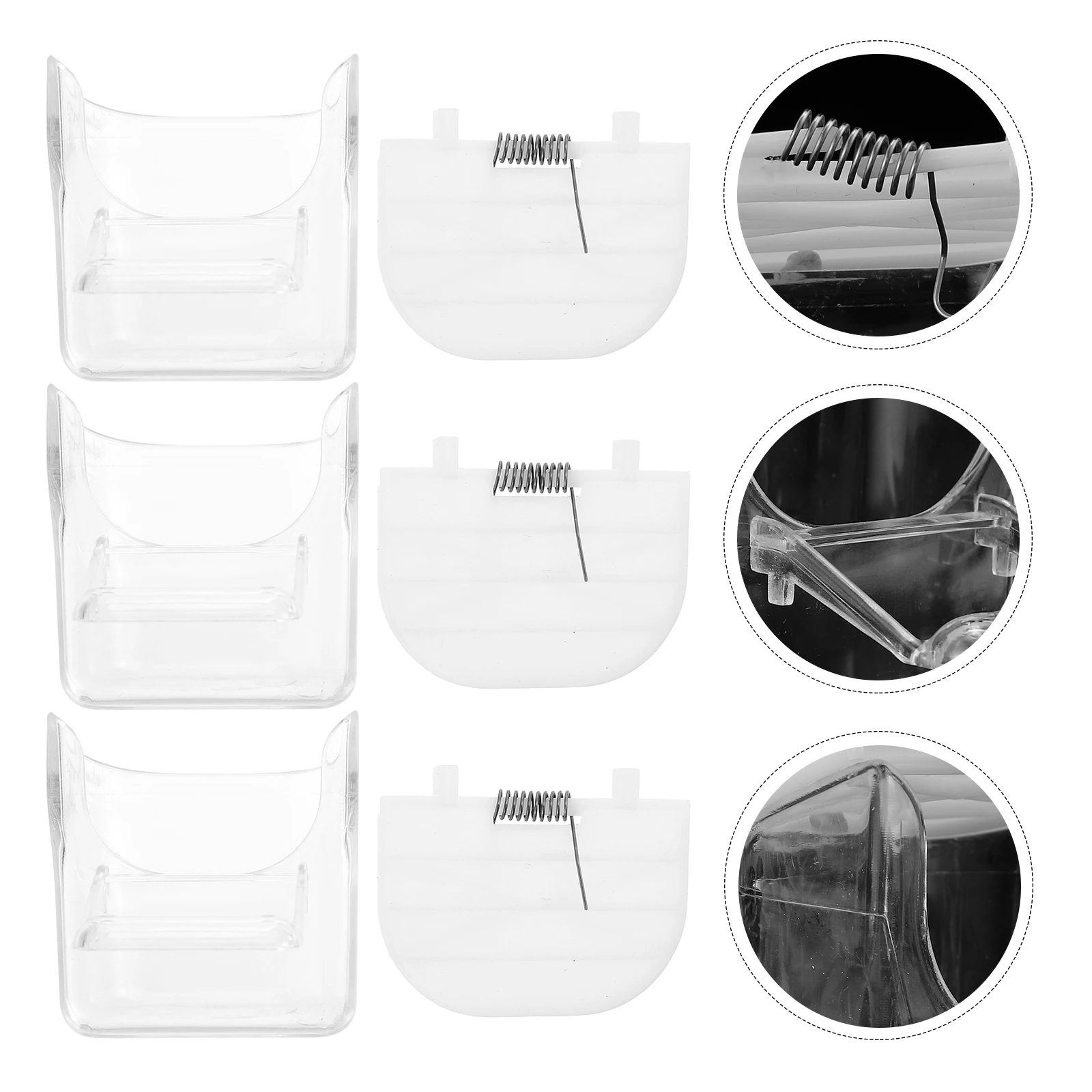 3Pcs Birdcage Feeding Box Durable Plastic Parrot Food Feeder Easy to Use for Budgerigar Canary Cockatiel Finch
3Pcs Birdcage Feeding Box Durable Plastic Parrot Food Feeder Easy to Use for Budgerigar Canary Cockatiel Finch