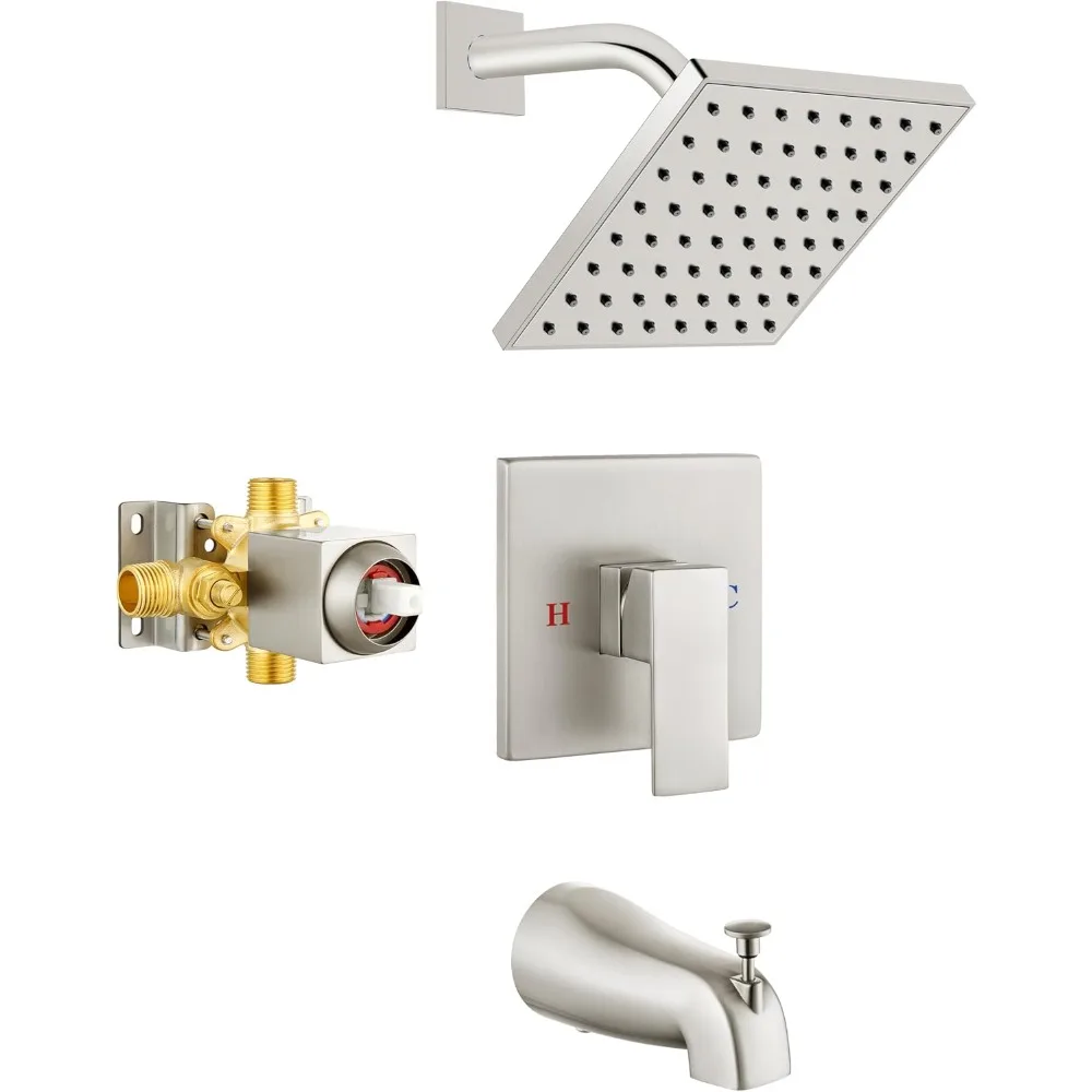 Bathtub Shower Faucet Set,6 Inch Square Showers Trim Kit Single Handle Showers System, Shower Faucet
Bathtub Shower Faucet Set,6 Inch Square Showers Trim Kit Single Handle Showers System, Shower Faucet
