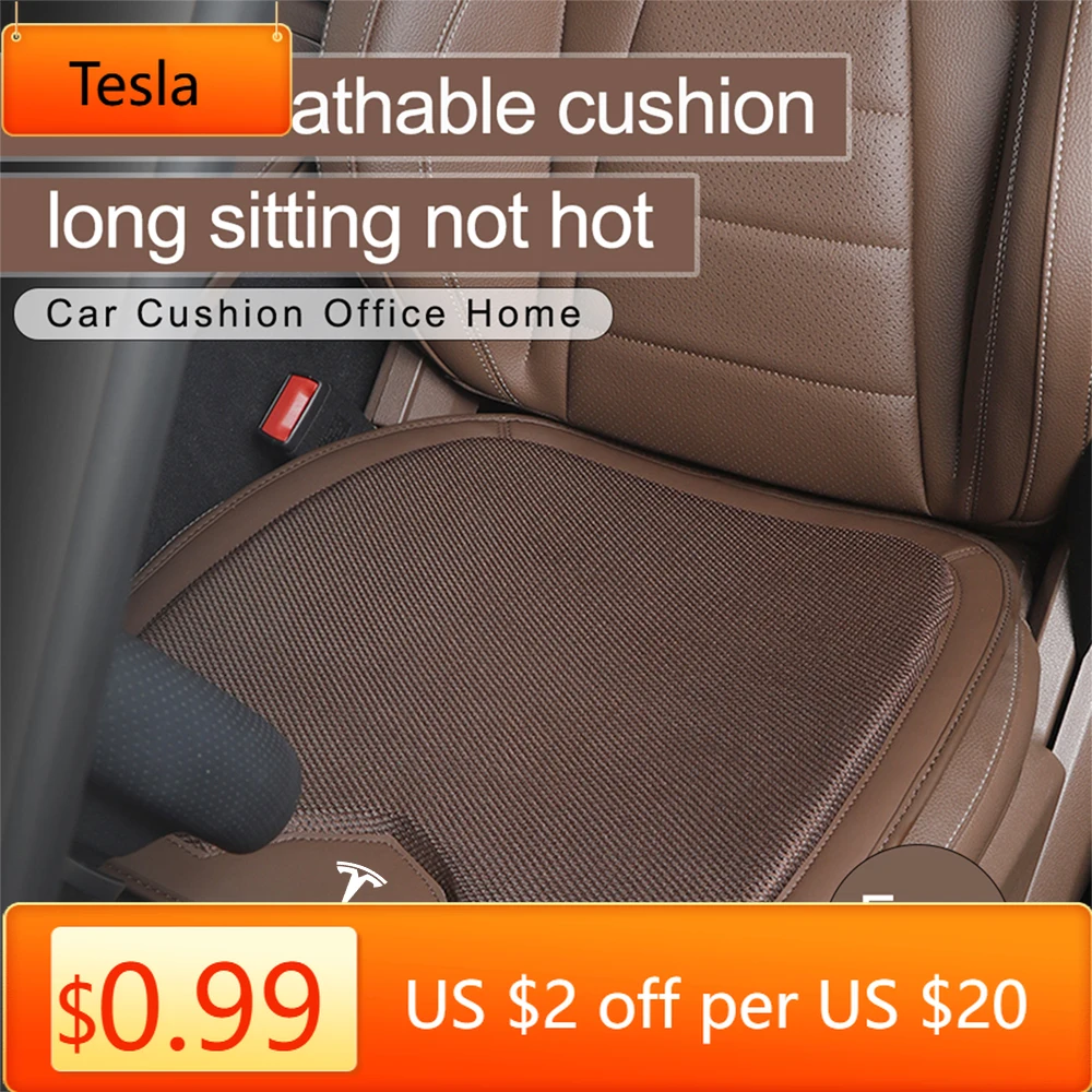 Tesla Car Leather Seat Non-Slip Breathable Pad Decoration Cushion For Tesla SpaceX Model 3 Cybertruck Roadster Model Y Model S M
Tesla Car Leather Seat Non-Slip Breathable Pad Decoration Cushion For Tesla SpaceX Model 3 Cybertruck Roadster Model Y Model S M