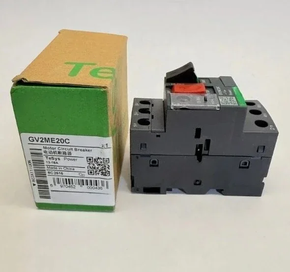 GV2M20 GV2ME20C GV2ME20 Motor circuit breaker, TeSys GV2, 3P, 13-18 A, thermal magnetic, screw clamp terminals
GV2M20 GV2ME20C GV2ME20 Motor circuit breaker, TeSys GV2, 3P, 13-18 A, thermal magnetic, screw clamp terminals
