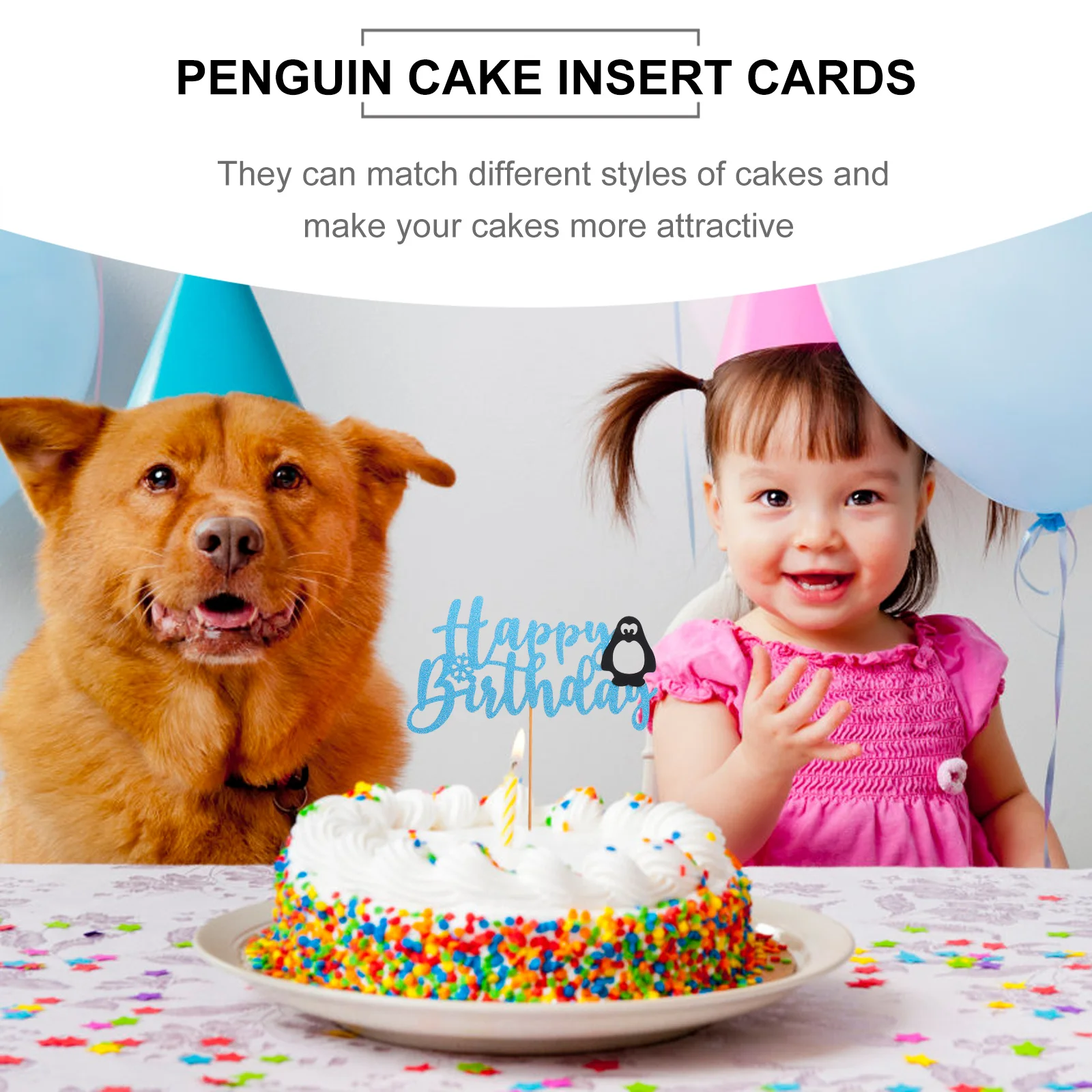 2Pcs Penguin Cake Toppers Birthday Party Decoration Elegant Dessert Decorations Match Any Cake Style Fun Photo Props for Parties
2Pcs Penguin Cake Toppers Birthday Party Decoration Elegant Dessert Decorations Match Any Cake Style Fun Photo Props for Parties