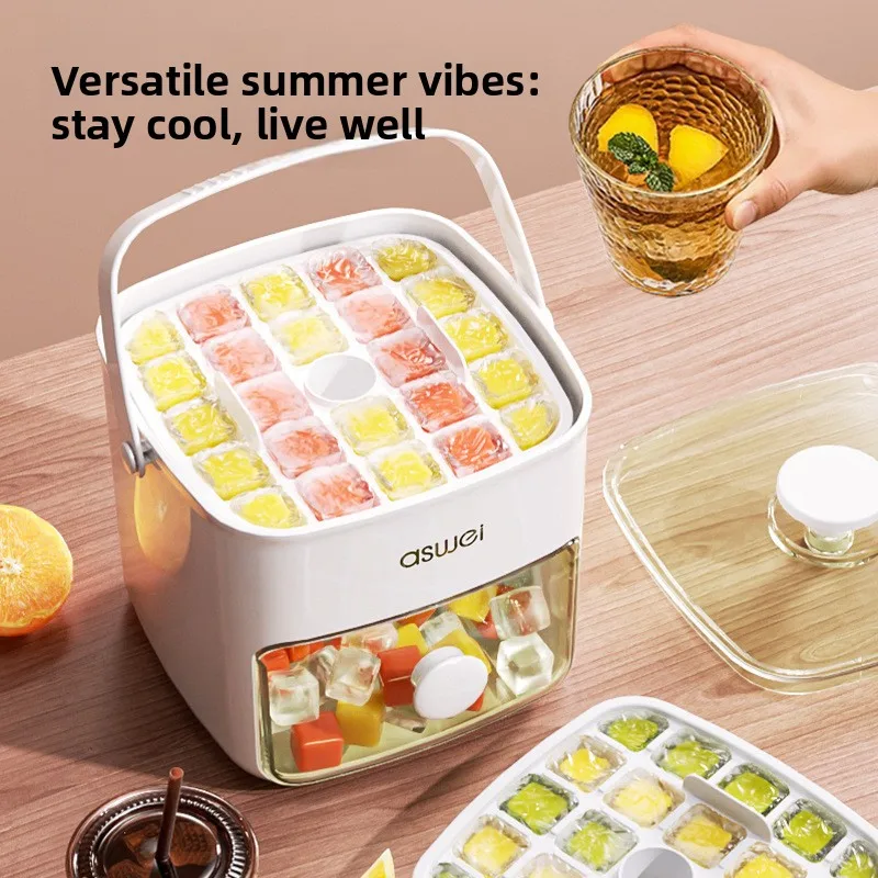 Multifunctional 48 Grid Press Ice Tray Bucket Ice Cube Mold Maker One Touch Release Portable Freeze Tool
Multifunctional 48 Grid Press Ice Tray Bucket Ice Cube Mold Maker One Touch Release Portable Freeze Tool