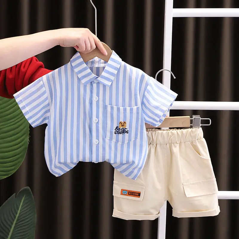 1-6 Years Boys' Summer Clothes Set 2 Pcs Tops And Shorts Suit Trend Children Costume Casual Kids Outfits Babys Clothing
1-6 Years Boys' Summer Clothes Set 2 Pcs Tops And Shorts Suit Trend Children Costume Casual Kids Outfits Babys Clothing