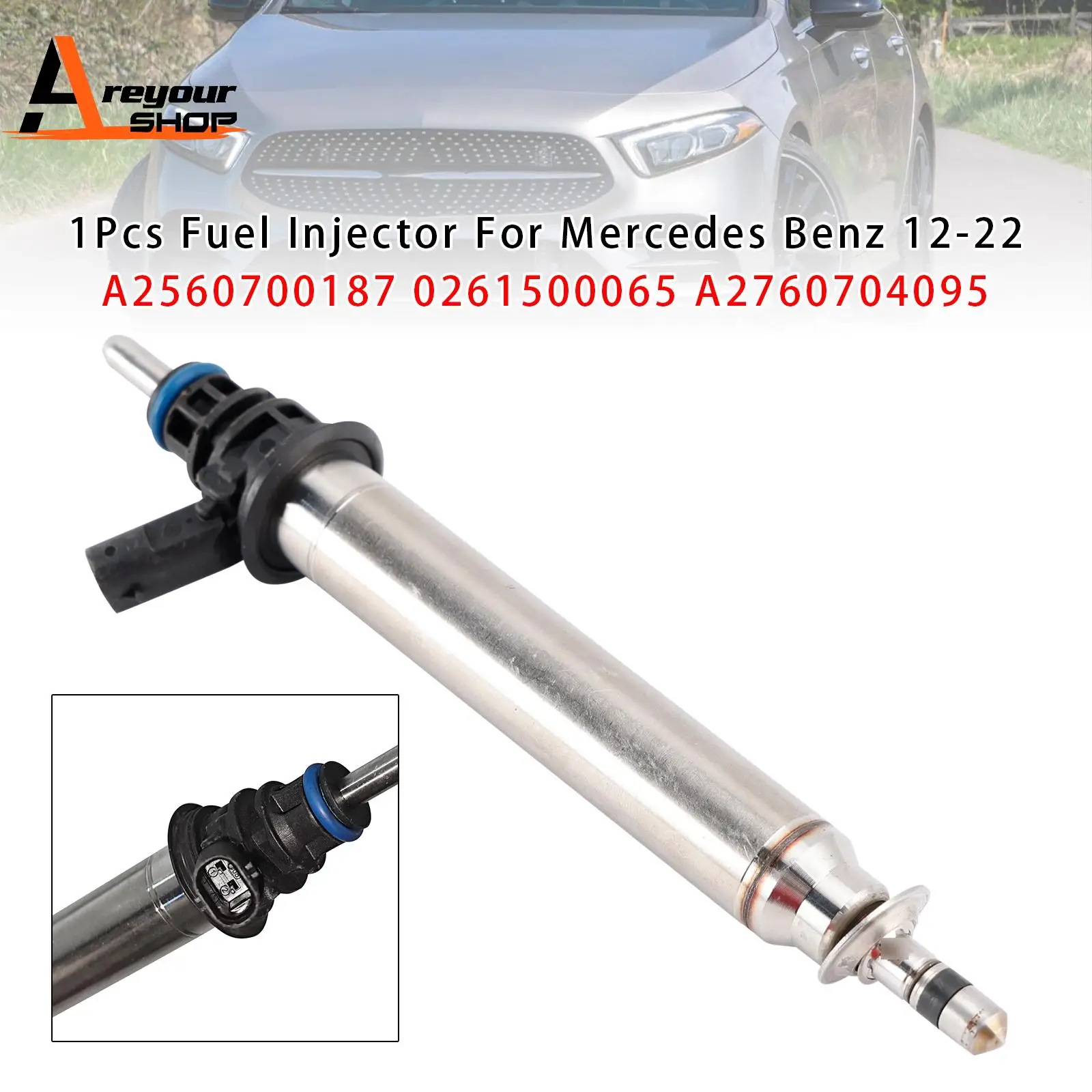 Areyourshop 1Pc/4Pcs Fuel Injector for Mercedes Benz 2012-2022 A2560700187 0261500065 A2760704095
Areyourshop 1Pc/4Pcs Fuel Injector for Mercedes Benz 2012-2022 A2560700187 0261500065 A2760704095