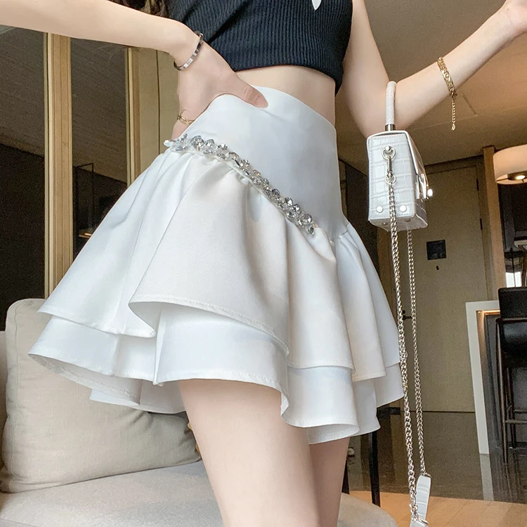 Summer 2026 Women's High Waist Fluffy Half Skirt A-Line Short Skirt Anti-Light A-Line Skirt Diamond Embellished Simple S...
Summer 2026 Women's High Waist Fluffy Half Skirt A-Line Short Skirt Anti-Light A-Line Skirt Diamond Embellished Simple S...