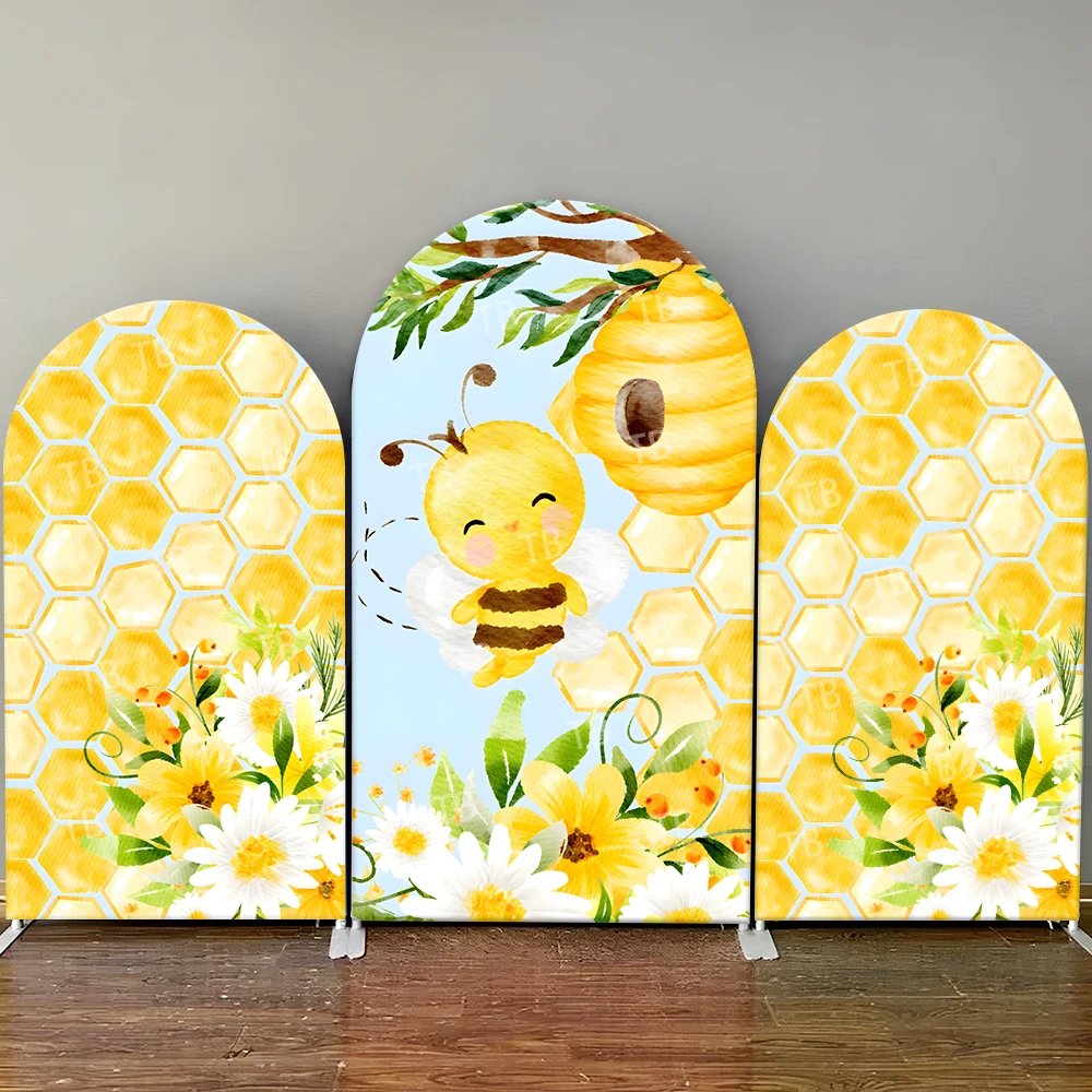 Bee Theme Arch Backdrop Cover Cartoon Bee Watercolor for Kids Birthday Party Fresh Style Photo Booth Background Decor Prop
Bee Theme Arch Backdrop Cover Cartoon Bee Watercolor for Kids Birthday Party Fresh Style Photo Booth Background Decor Prop