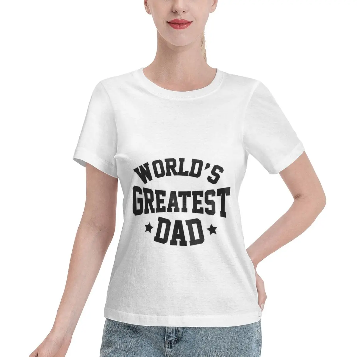 Greatest Dad Decal Sticker Luxury T Shirts for Women's Summer Print Shirt Cotton High Quality Clothing Streetwear
Greatest Dad Decal Sticker Luxury T Shirts for Women's Summer Print Shirt Cotton High Quality Clothing Streetwear