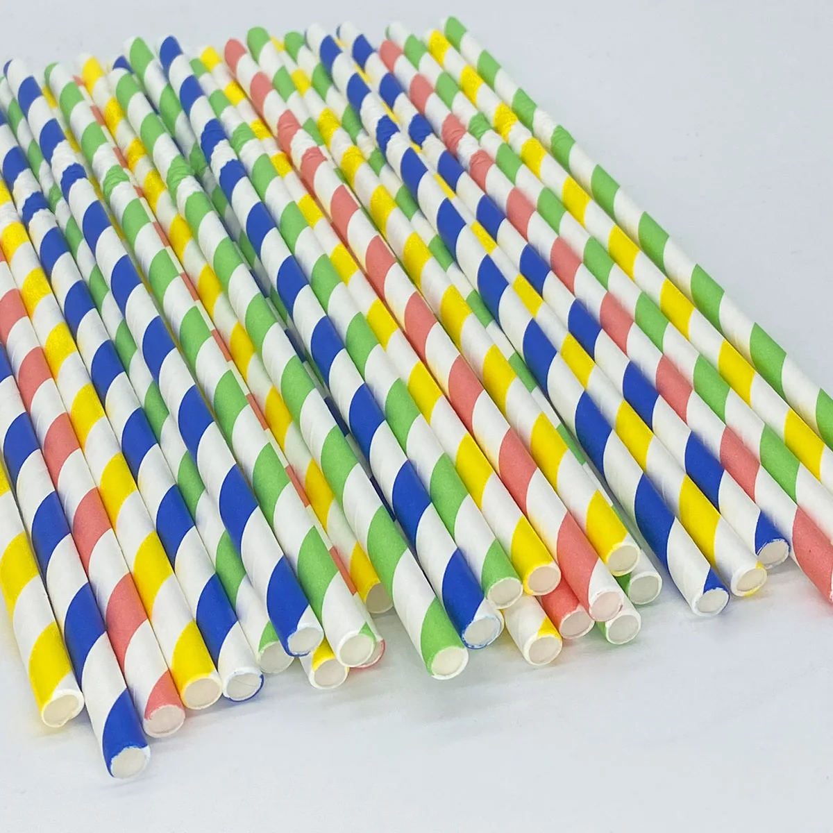 100pcs flexible paper straw rainbow stripe non-softening disposable bubble tea cocktail drinkware party supplies 6mmx210mm
100pcs flexible paper straw rainbow stripe non-softening disposable bubble tea cocktail drinkware party supplies 6mmx210mm