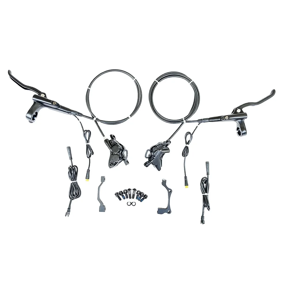 4 piston Electric Bike Hydraulic Disc Brake Kits Bafang Front and rear hydraulic disc Brake four piston calipers
4 piston Electric Bike Hydraulic Disc Brake Kits Bafang Front and rear hydraulic disc Brake four piston calipers