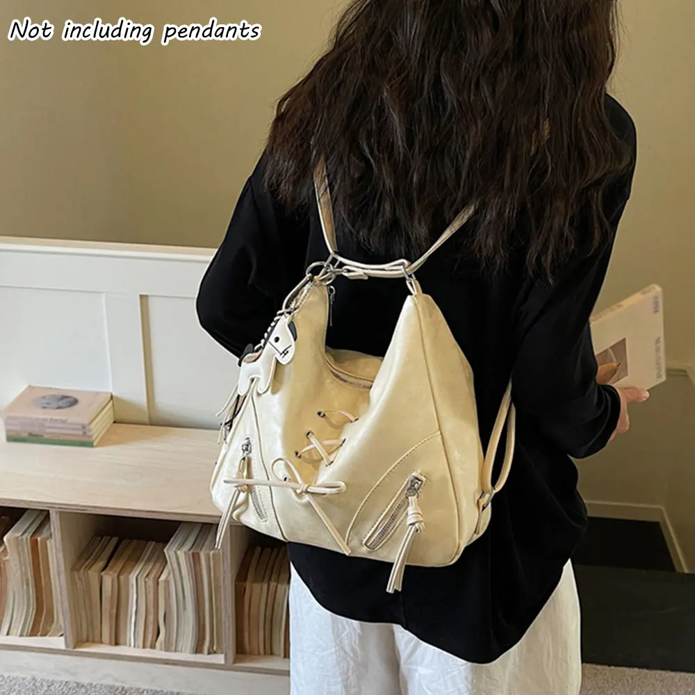Korean Style Cream Soft Multi-Wear Hobo Tote Bag for Women, Casual Shoulder Backpack for Daily Use & Streetwear
Korean Style Cream Soft Multi-Wear Hobo Tote Bag for Women, Casual Shoulder Backpack for Daily Use & Streetwear