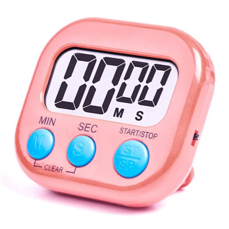 Mini Digital Kitchen Timer Big Digits Loud Alarm Magnetic Backing Stand with Large LCD Display for Cooking Baking Sports Games
Mini Digital Kitchen Timer Big Digits Loud Alarm Magnetic Backing Stand with Large LCD Display for Cooking Baking Sports Games