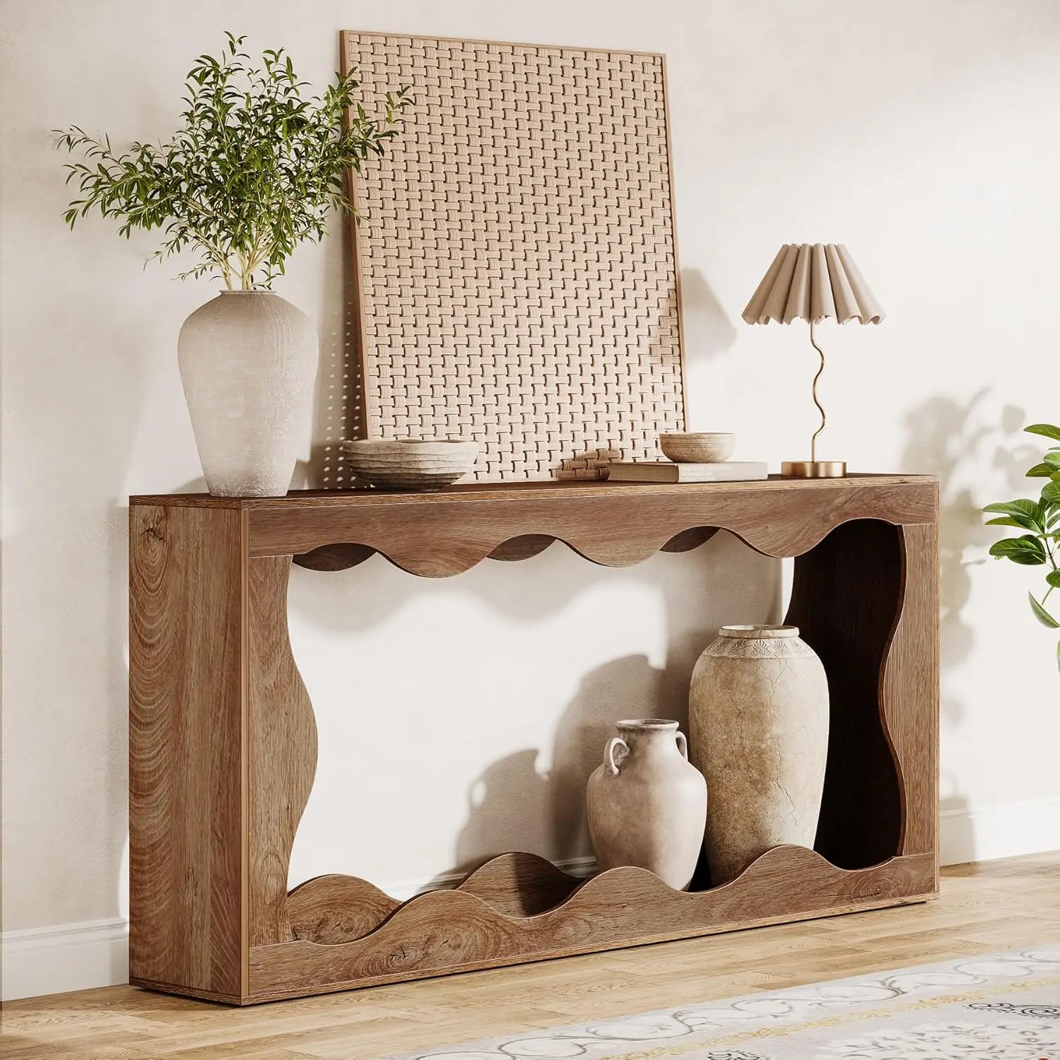 63 Inches Farmhouse Console Table with Storage, Couch Table Behind Sofa, Long Entryway Sofa Station, Narrow Console S
63 Inches Farmhouse Console Table with Storage, Couch Table Behind Sofa, Long Entryway Sofa Station, Narrow Console S