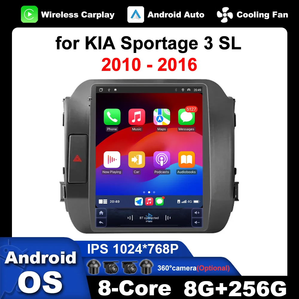 GPS Navigation Car Radio Multimedia Player WiFi BT Head Unit 4G Android OS DSP Stereo For KIA Sportage 3 SL 2010 - 2016 9.7 inch
GPS Navigation Car Radio Multimedia Player WiFi BT Head Unit 4G Android OS DSP Stereo For KIA Sportage 3 SL 2010 - 2016 9.7 inch