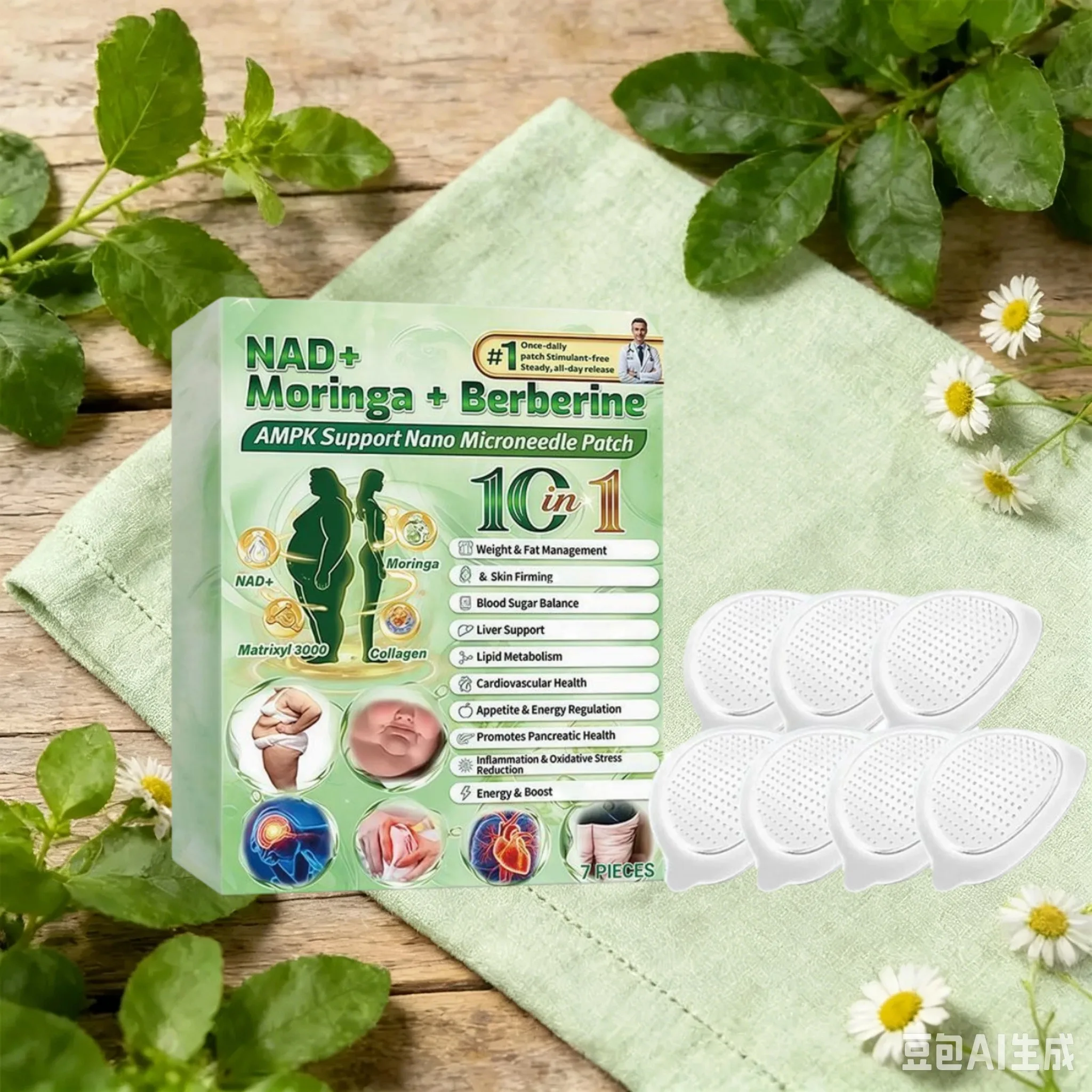 Advanced GLP-1 Nano Microneedle Body Care Patch,Safe&Green Health Care Support Body Patch for Women &Men Natural Mild Daily Care
Advanced GLP-1 Nano Microneedle Body Care Patch,Safe&Green Health Care Support Body Patch for Women &Men Natural Mild Daily Care