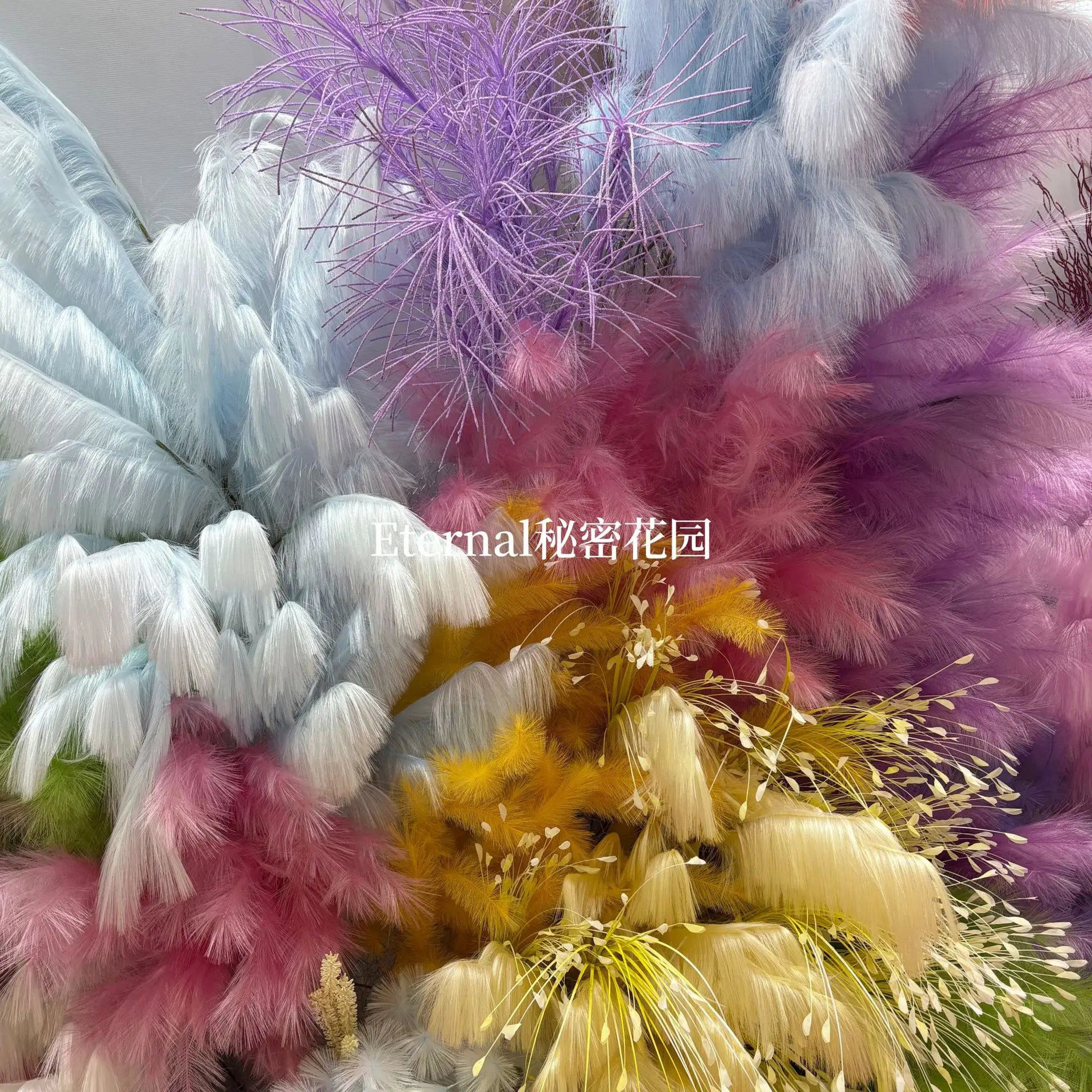 Five-pronged Artificial Plants Reed Colorful Decor Pink Dusty Dreamy Feather Flowers Florals Daytime Wedding Scene Arrangement
Five-pronged Artificial Plants Reed Colorful Decor Pink Dusty Dreamy Feather Flowers Florals Daytime Wedding Scene Arrangement